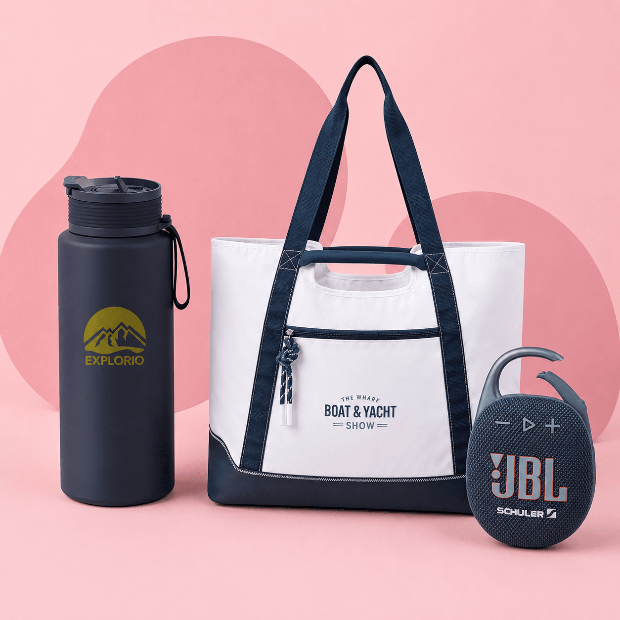 Smart functional corporate gifts including multi-use tech accessories and versatile drinkware